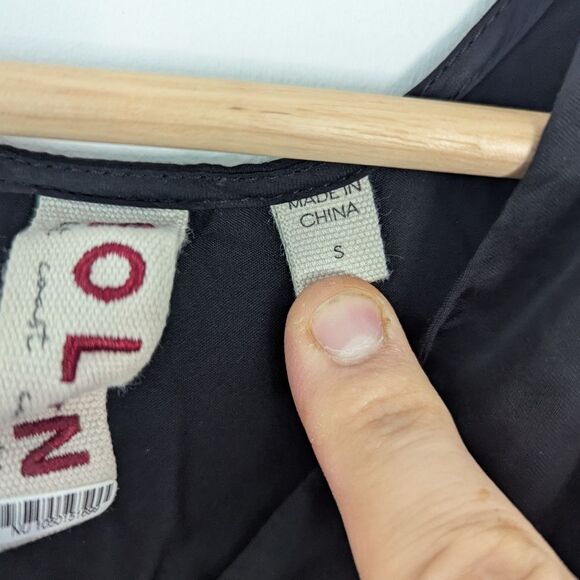 Anthropologie Dolan Left Coast Little Black Wide Leg Jumpsuit Women's Size Small - Picture 8 of 9